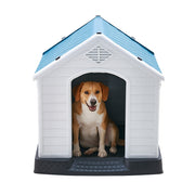 Dog Pet Kennel House Plastic Outdoor Weatherproof Durable Animal Winter Shelter