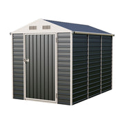 Garden Shed Metal Apex Roof Outdoor Storage House With Ventilation & Padlock