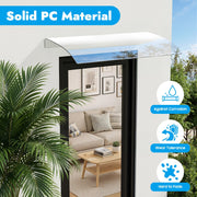 Door Canopy Awning Shelter Front Back Porch Outdoor Shade Patio Roof Rain Cover