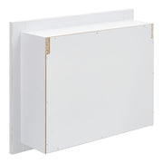 Insert/ Wall Mounted Display Shelf Storage Cabinet with Adjustable Glass Shelves
