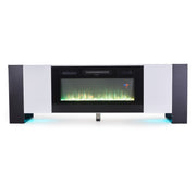 Electric Fireplace with TV Stand Unit Cabinet LED Fire Flame Heater Living Room