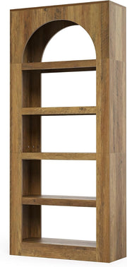 5-Tier Modern Arched Bookshelf,70.8