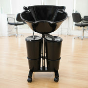 Portable Hairdressing Backwash Mobile Shampoo Basin Sink Salon Wash Hair Bowl UK