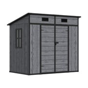 8x4 6x4 8x6 Large Plastic Shed Outdoor Garden Tools Storage House w/ Door&Window
