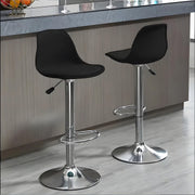 2PCS Bar Stools Adjustable Breakfast Swivel Gas Lift Chair Kitchen Cafe Pub Tool