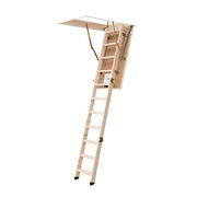 Insulated Loft Ladder Hatch Folding Kit 3 Section 12 Tread 26mm Ceiling Frame UK
