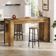 63'' Long Bar Table Modern Rectangular Counter Height Pub Table for Bistro,Bars