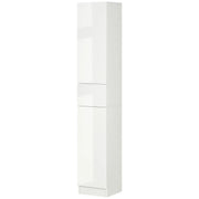 High Gloss Slimline Bathroom Tallboy Free Standing Cabinet Tall Storage Cupboard