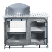 Outdoor Camping Kitchen Cupboard Cook Table Folding Storage Unit Shelf w Handbag