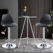 2PCS Bar Stools Adjustable Breakfast Swivel Gas Lift Chair Kitchen Cafe Pub Tool