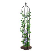 1x,2x Outdoor Garden Metal Obelisk Climbing Plant Support Frame Trellis 1.7M