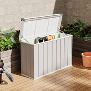 Metal Storage Sheds Waterproof Lockable Garden Deck Box Storage Container Box