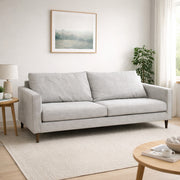 Grey Fabric 3 Seater Sofa Rohe plus Armchair Julian Bowen
