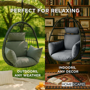 Egg Chair Cushion, Waterproof Hanging Swing Chair Cushion for Indoor & Outdoor