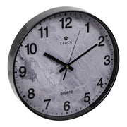 30cm Grey Marble Wall Clock Silent Living Room Bedroom Office Home Decor UK