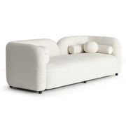 Cream Boucle Curved 3 Seater Cloud Sofa - Elma EMA001