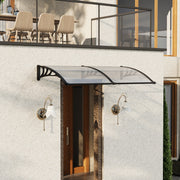 Door Canopy Awning Back Front Window Roof Rain Cover Porch Patio Outdoor Shelter