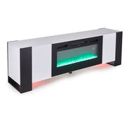 Electric Fireplace with TV Stand Unit Cabinet LED Fire Flame Heater Living Room