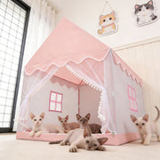 Childrens Kids Pop Up Play Tent Girls Playhouse Indoor Outdoor Princess Castle