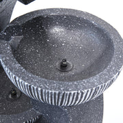 Electric Cascading Decor Fountain Outdoor Garden Water Feature LED Pump Statues