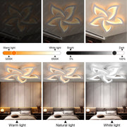 Modern Chandelier LED Lamp White Frame Ceiling Light Living Room Bedroom Lights