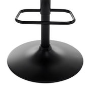 2 LARGE BAR STOOLS PLUSH SEAT GAS LIFT SWIVEL BREAKFAST KITCHEN BAR LARGE SEAT