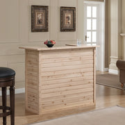 Garden Cocktail Bar Rustic Pine Wooden Home Bar Table Pub Counter Reception Desk