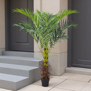 2ft-6FT Large Artificial Palm Tree Indoor Outdoor Potted Plant Home Office Decor