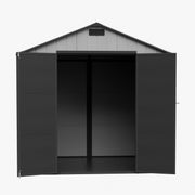 Plastic Garden Shed 8x4FT 8x6FT 8x8FT Apex Roof Outdoor Storage Sheds Tool Box