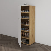 Shoe Storage Cabinet Wooden Shoe Rack Space-saving 3 Units 6 Tiers Many Colors