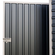 Garden Shed Metal Apex Roof Outdoor Storage House With Ventilation & Padlock