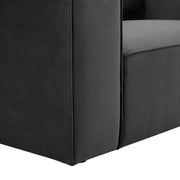 Dusk Brooklyn Ink Velvet Loveseat RRP £660