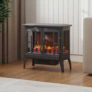 2000W Electric Fireplace Realistic Log Burning Flame Effect Stove Fire Heater UK