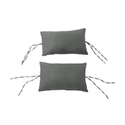 Egg Chair Cushion Double Head Rest Pillow Outdoor Garden Filled Water Resistant