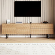 Modern TV Cabinet TV stand 2 Doors 2 Drawers Living Room Furniture 180x38x51.5cm