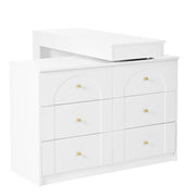 L Shaped Vanity Desk LED Flip Mirror 7 Drawers Dressing Table Bedroom Furniture