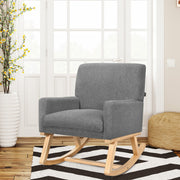 Fabric Upholstered Recliner Rocking Chair Armchair Lounge Sofa Seat Relax Rocker