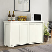 Freestanding Kitchen Storage Cabinet Floor Storage Cabinet-White