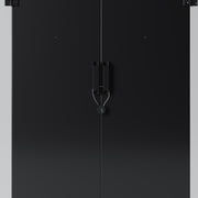 Garden Shed 6X4FT Metal Pent Roof Outdoor Storage Tool House with Lockable Door