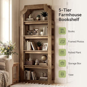 5-Tier Wooden Bookshelf, 70