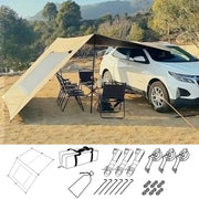 Car Awning Shelter Roof Top Tent Waterproof Side/Tailgate Canopy Camping Beach