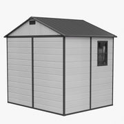 Plastic Garden Shed 8x4FT 8x6FT 8x8FT Apex Roof Outdoor Storage Sheds Tool Box
