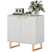 HOMCOM Sideboard, Buffet Cabinet with 2 Doors and Adjustable Shelves, White