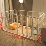 6Panel Dog Pet Puppy Playpen Metal Indoor Outdoor Dog Fence for Small Medium Dog