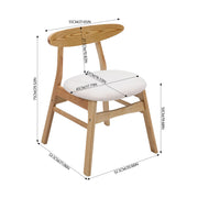 80cm Round Dining Table Set with 2 Dining Chairs Modern Kitchen Table and Chairs