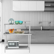 Commercial Catering Work Top Table Stainless Steel Bench Kitchen Food Storage
