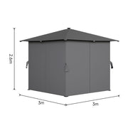 Aluminium Pergola Outdoor Garden Gazebos Summer Gazebo Large Canopy Patio Awning