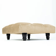 Large Square Footstool Coffee Table Upholstery Fabric Footstools Matching Button