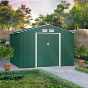 Metal Shed Outdoor Garden Storage 7x4 - 11x14 Apex Roof Galvanised Steel Ranger