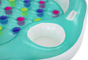 INFLATABLE DOUBLE DESIGNER SWIMMING POOL BESTWAY LOUNGER AIRBED WATER LILO BOAT